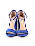 Steve Madden 100% Leather Blue Heels Size 7 - photo 2