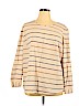 Cj Banks Tan Long Sleeve Top Size 1X - photo 1