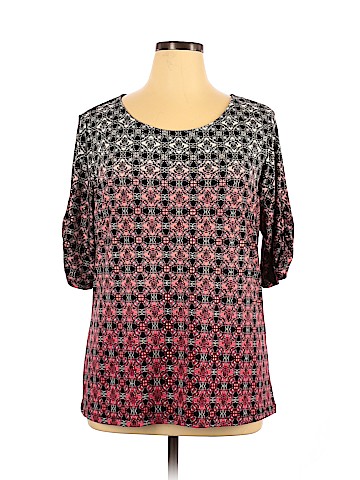 Christopher & Banks Short Sleeve Blouse (view 1)