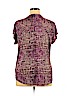 Dana Buchman Purple Short Sleeve Top Size XL - photo 2