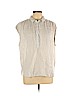 H&M Gray Short Sleeve Blouse Size 10 - photo 1