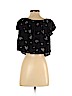 Kendall & Kylie 100% Rayon Black Short Sleeve Blouse Size S - photo 2