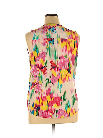 Ecru Sleeveless Silk Top (view 2)