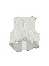 Cat & Jack 100% Cotton Solid Gray Tuxedo Vest Size 6-9 mo - photo 2