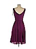 J.Crew 100% Polyester Purple Casual Dress Size 4 (petite) - photo 2