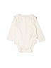 Baby Gap 100% Cotton Ivory Long Sleeve Onesie Size 12-18 mo - photo 1