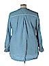 New Directions 100% Cotton Blue Long Sleeve Blouse Size 3X - photo 2