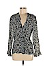 Henri Bendel 100% Rayon Black Long Sleeve Blouse Size 4 - photo 1