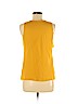 Ann Taylor LOFT Outlet 100% Polyester Yellow Sleeveless Blouse Size M (petite) - photo 2