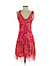 Blumarine 100% Silk Red Casual Dress Size EU (IT) 42 / US 6 - photo 1
