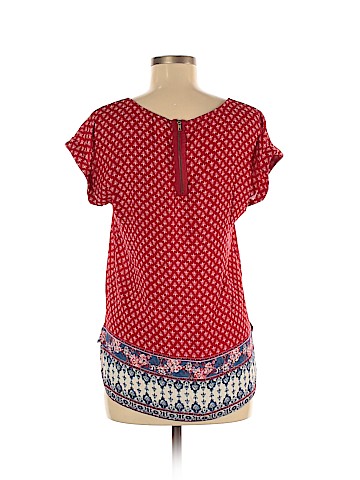 Pink Rose Short Sleeve Blouse (view 2)