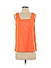 Trina Turk 100% Polyester Orange Sleeveless Blouse Size S - photo 1