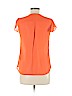 H&M 100% Polyester Orange Short Sleeve Blouse Size 6 - photo 2