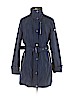 MICHAEL Michael Kors 100% Polyester Blue Trenchcoat Size M - photo 1
