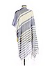 Isaac Mizrahi New York 100% Viscose Stripes Blue Wrap One size - photo 2