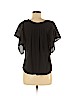 14th & Union Black Short Sleeve Top Size M (petite) - photo 2