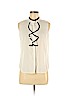 Calvin Klein 100% Polyester White Sleeveless Blouse Size M (petite) - photo 1