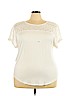 Lane Bryant White Short Sleeve Top Size 22 - 24 Plus - photo 1
