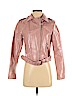 Forever 21 100% Viscose Pink Faux Leather Jacket Size S (petite) - photo 1