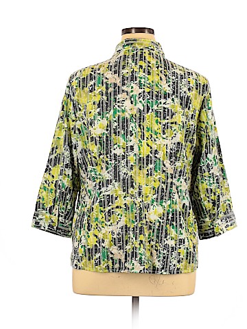 Christopher & Banks 3/4 Sleeve Button-Down Shirt (view 2)