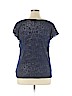 AB Studio Blue Short Sleeve Top Size XL - photo 2