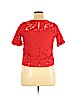 Monteau Red Short Sleeve Top Size L - photo 2