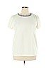 Ann Taylor Ivory Short Sleeve Blouse Size XL - photo 1