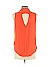 By & By 100% Cotton Orange Sleeveless Button-Down Shirt Size XL - photo 2
