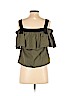 Grey by Jason Wu 100% Cotton Green Short Sleeve Blouse Size 4 - photo 2