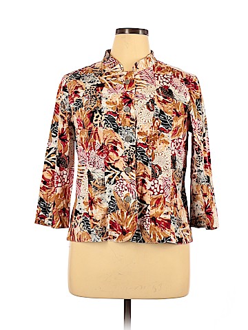 Christopher & Banks 3/4 Sleeve Button-Down Shirt (view 1)