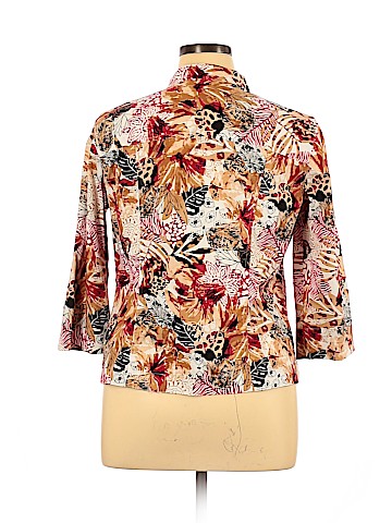 Christopher & Banks 3/4 Sleeve Button-Down Shirt (view 2)