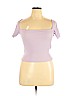 Zara Purple Short Sleeve Top Size L - photo 1