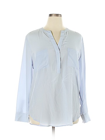 Ann Taylor Long Sleeve Silk Top (view 1)
