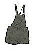 Justice Solid Green Overall Shorts Size 12 - photo 1