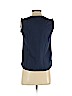 J.Crew 100% Silk Blue Sleeveless Silk Top Size 0 (petite) - photo 2
