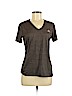Adidas 100% Polyester Brown Active T-Shirt Size M - photo 1