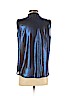 Sandro 100% Polyester Blue Sleeveless Blouse Size Sm (1) - photo 2