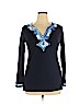 INC International Concepts Blue Long Sleeve Top Size XL - photo 1