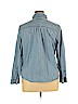 Old Navy 100% Cotton Blue Long Sleeve Button-Down Shirt Size XL - photo 2
