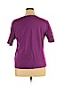 Chico's Purple Short Sleeve T-Shirt Size XL (3) - photo 2