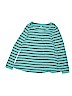 Justice Stripes Teal Long Sleeve T-Shirt Size 14 - photo 1