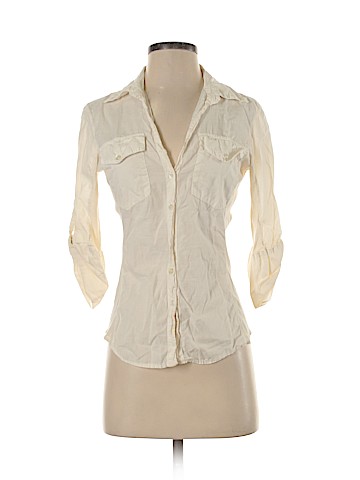 James Perse 3/4 Sleeve Button-Down Shirt (view 1)