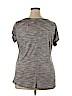 Just Be Free 100% Polyester Gray Active T-Shirt Size 2X - photo 2