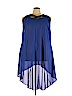 City Chic 100% Polyester Blue Casual Dress Size 24 Plus (XXL) - photo 1