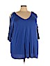 Jaclyn Smith Blue 3/4 Sleeve Top Size 3X - photo 1