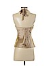 Laundry by Shelli Segal Tan Sleeveless Silk Top Size S - photo 2