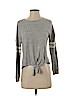 Pink Rose Gray Pullover Sweater Size S - photo 1