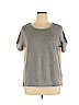 American Eagle Outfitters Gray Short Sleeve Blouse Size XL - photo 1