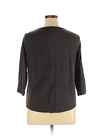 Ann Taylor LOFT Outlet 3/4 Sleeve T-Shirt (view 2)