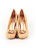 Miss Albright 100% Leather Tan Heels Size 9 - photo 2